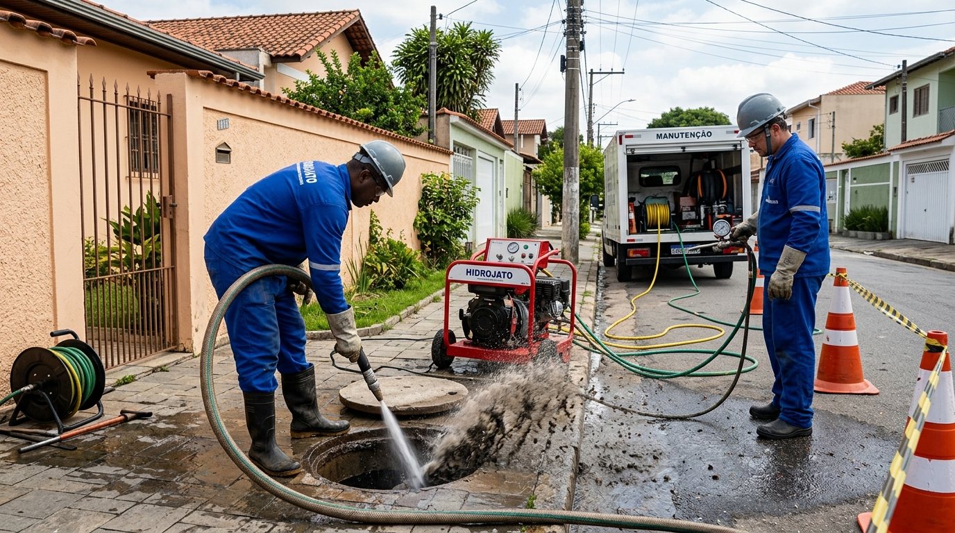 Hidrojateamento Residencial em Limeira‑SP