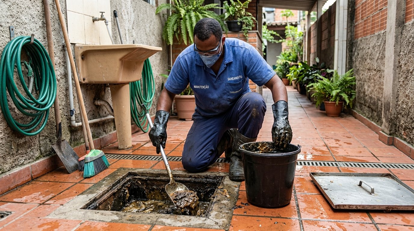 Limpeza de Caixa de Gordura Comercial em Limeira‑SP
