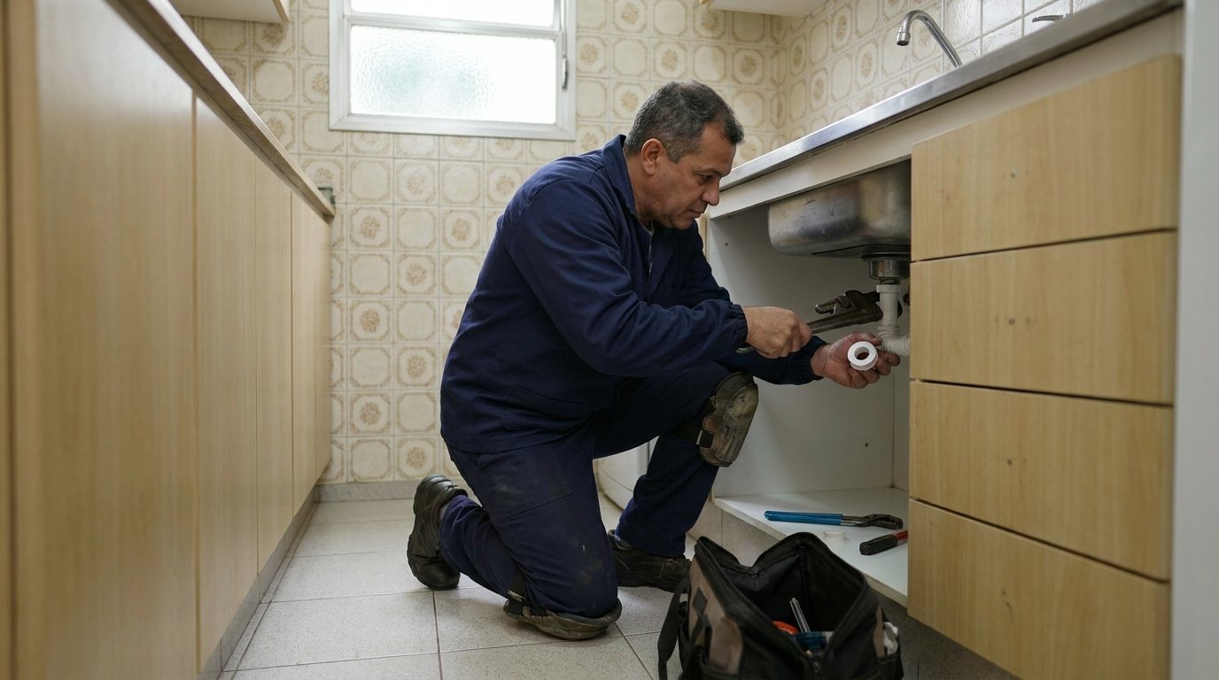 Reparo Hidráulico na Cozinha em Limeira‑SP